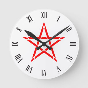 Relógio Redondo Original Red Star symbol Watch