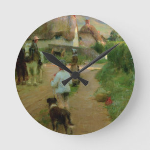 Relógio Redondo Os Loiterers, 1888 (óleo em canvas)