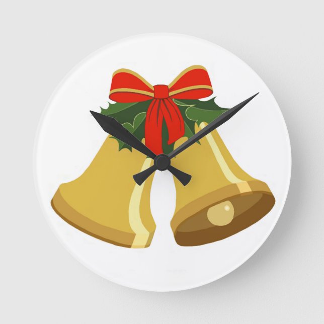 Relógio Redondo Os sinos estão tocando (Frente)