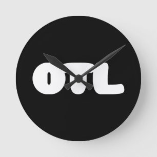 Relógio Redondo OTL Emoticon ~ Slang Coreano
