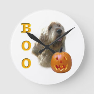 Relógio Redondo Otterhound Halloween BOO