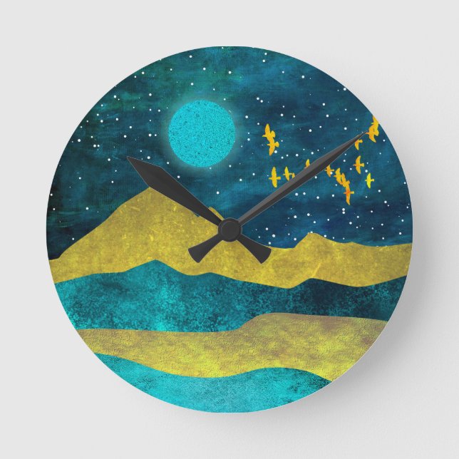 Relógio Redondo Ouro (Frente)