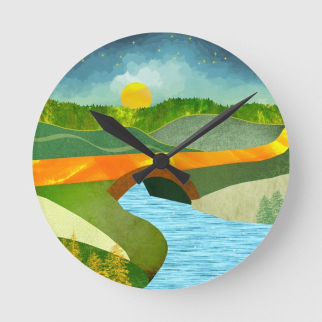 Relógio Redondo Ouro Road (Frente)