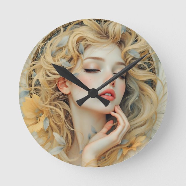 Relógio Redondo Ouro Seraph - Angel of Light and Grace (Frente)