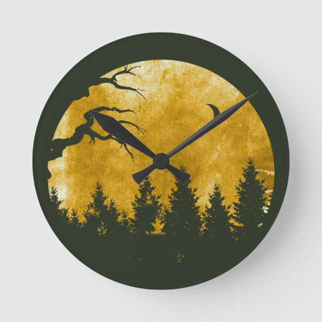 Relógio Redondo Ouro Woods (Frente)