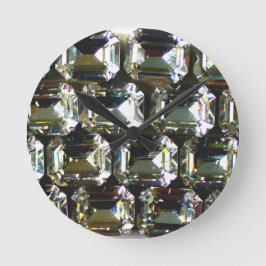 Relógio Redondo Ouros, elegantes pedras de gemido de safra