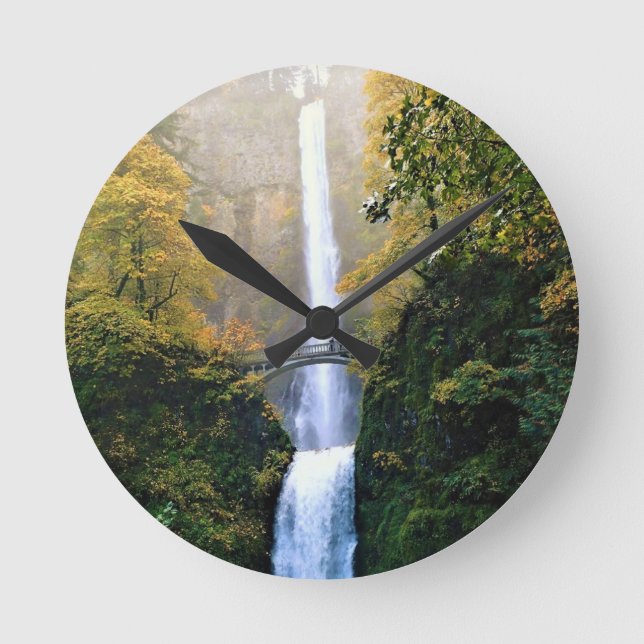 Relógio Redondo outono em Multnomah Falls, OU (Frente)