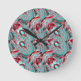 Relógio Redondo Padrão de abstrato moderno 1186 - Wall Clock (Reló
