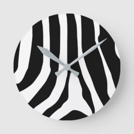 Relógio Redondo Padrão de faixas de impressão zebra