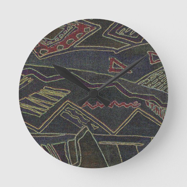 RELÓGIO REDONDO PADRÃO ÉTNICO (Frente)