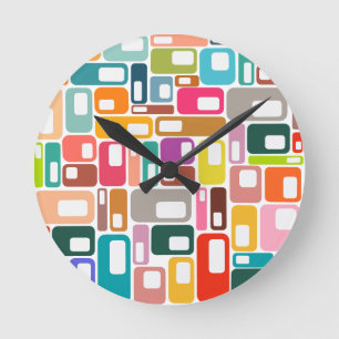 Relógio Redondo Padrão moderno do século médio