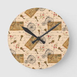 Relógio Redondo padrão vintage