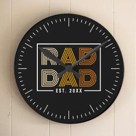 Relógio Redondo Pai de Rad Retroativo