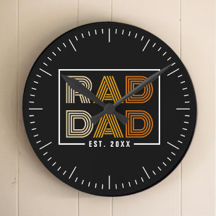 Relógio Redondo Pai de Rad Retroativo