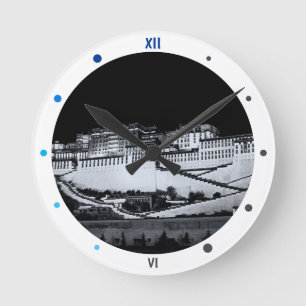 Relógio Redondo Palácio de Potala, Lhasa à noite, Tibete (relógio)