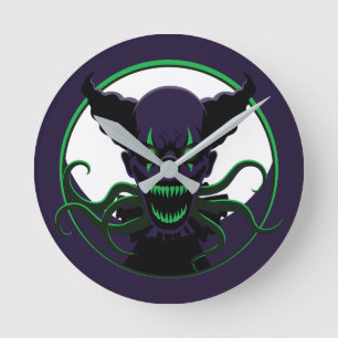 Relógio Redondo Palhaço de Tentáculo