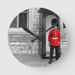 Relógio Redondo Parada do soldado de Londres