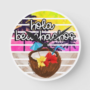 Relógio Redondo Paraíso tropical