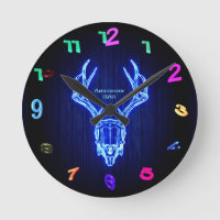Parede Personalizada do Estilo de Luz Neon SKULL B