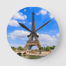 Paris, Torre Eiffel e rio Sena, França.