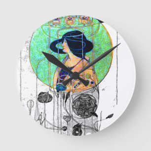 Relógio Redondo Parte vista - parte imaginada por Charles R.