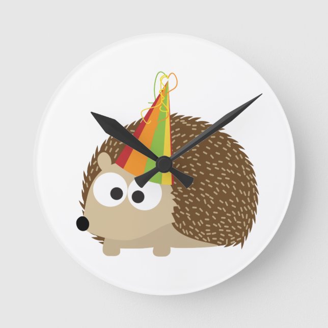 Relógio Redondo Partido Hedgehog (Frente)
