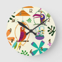 Pássaros Tiki Tropicais Personalizados