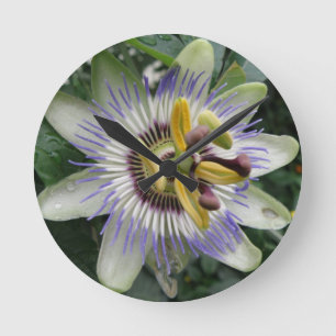 Relógio Redondo Passion Flower Wall Clock
