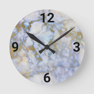 Relógio Redondo PASTEL MARBLE Modern Wall Clock
