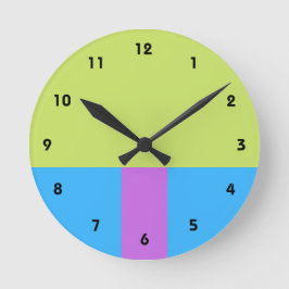 Relógio Redondo Pastelrino Modern Colour Block