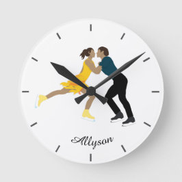 Relógio Redondo Patinação de Figura