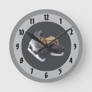 Relógio Redondo Patins de Gelo Antigos