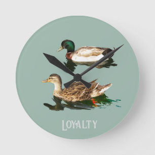 Relógio Redondo Patos-de-pata