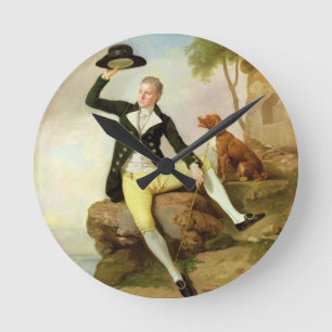 Relógio Redondo Patrick Heatly, c.1783-87 (óleo em canvas)