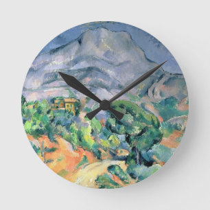 Relógio Redondo Paul Cezanne Mont Sainte-Victoire, 1900