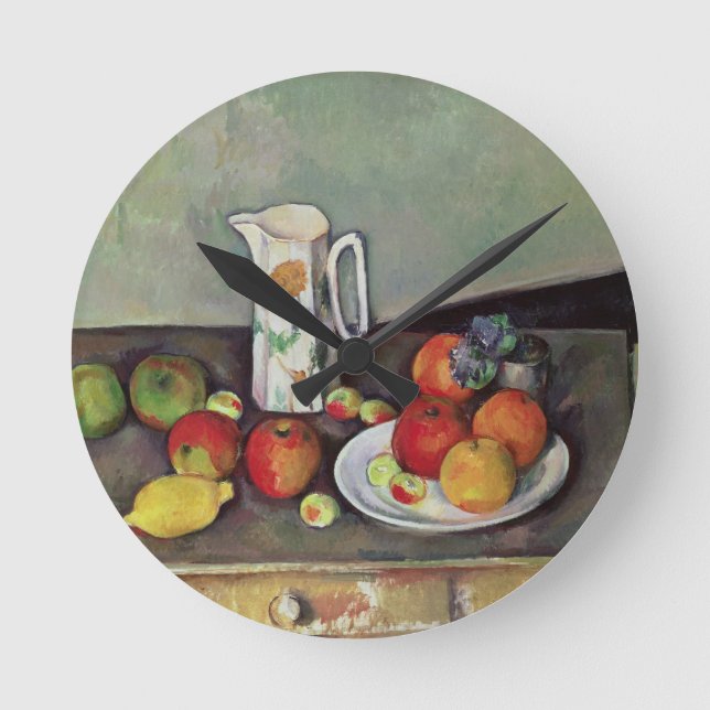 Relógio Redondo Paul Cezanne | Paul Cezanne | Vida tranquila com l (Frente)