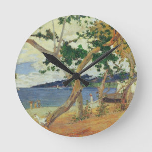 Relógio Redondo Paul Gauguin pelo litoral, Martinica, 1887 (