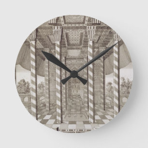 Relógio Redondo Pavilhão em Royal Palace em Isfahan, 'de Voy