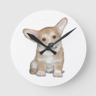 Relógio Redondo Pembroke Welsh Corgi