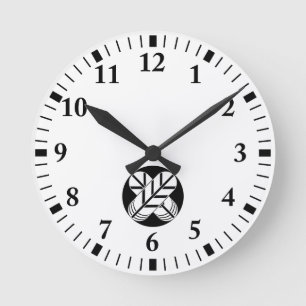 Relógio Redondo Penas do falcão de Shirakawa