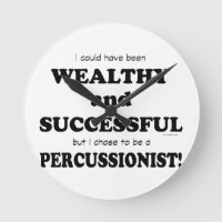 Percussionista rico e bem-sucedido