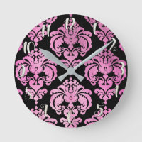 Personalizado moderno para Damasco Rosa e Preto
