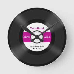 Relógio Redondo Personalizar Registro Personalizado