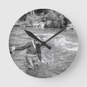 Relógio Redondo Pesca do Homem