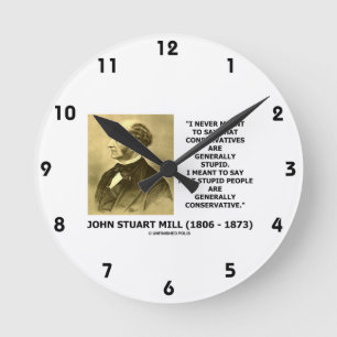 Relógio Redondo Pessoas Estúpidas São Citação Geralmente Conse