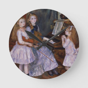 Relógio Redondo Pierre um Renoir as filhas de Catulle Mendes