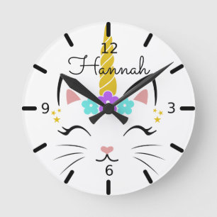 Relógio Redondo Pipoca Floral Personalizada