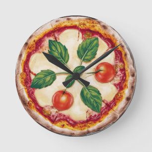 Relógio Redondo Pizza Margherita