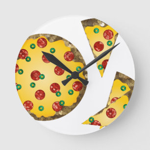 Relógio Redondo pizza sequencial
