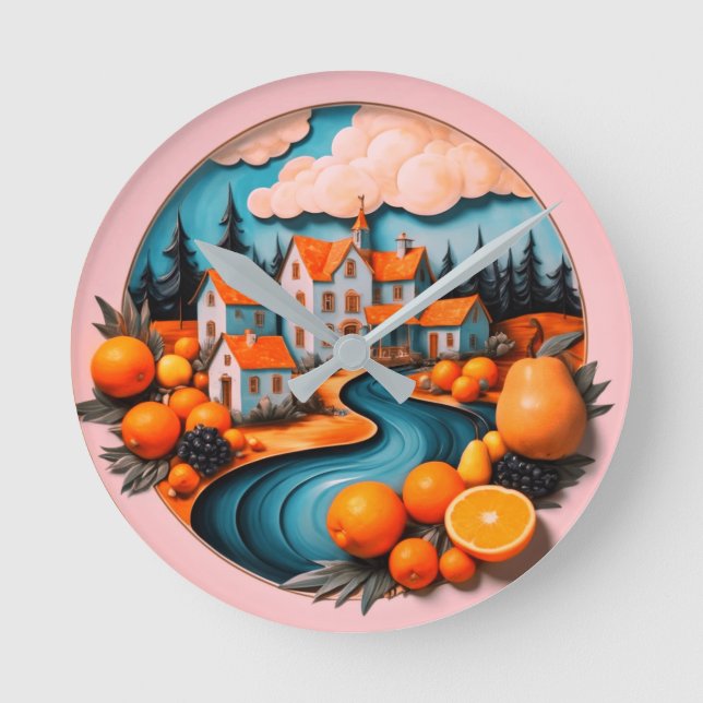 Relógio Redondo Placa de cheio (Frente)